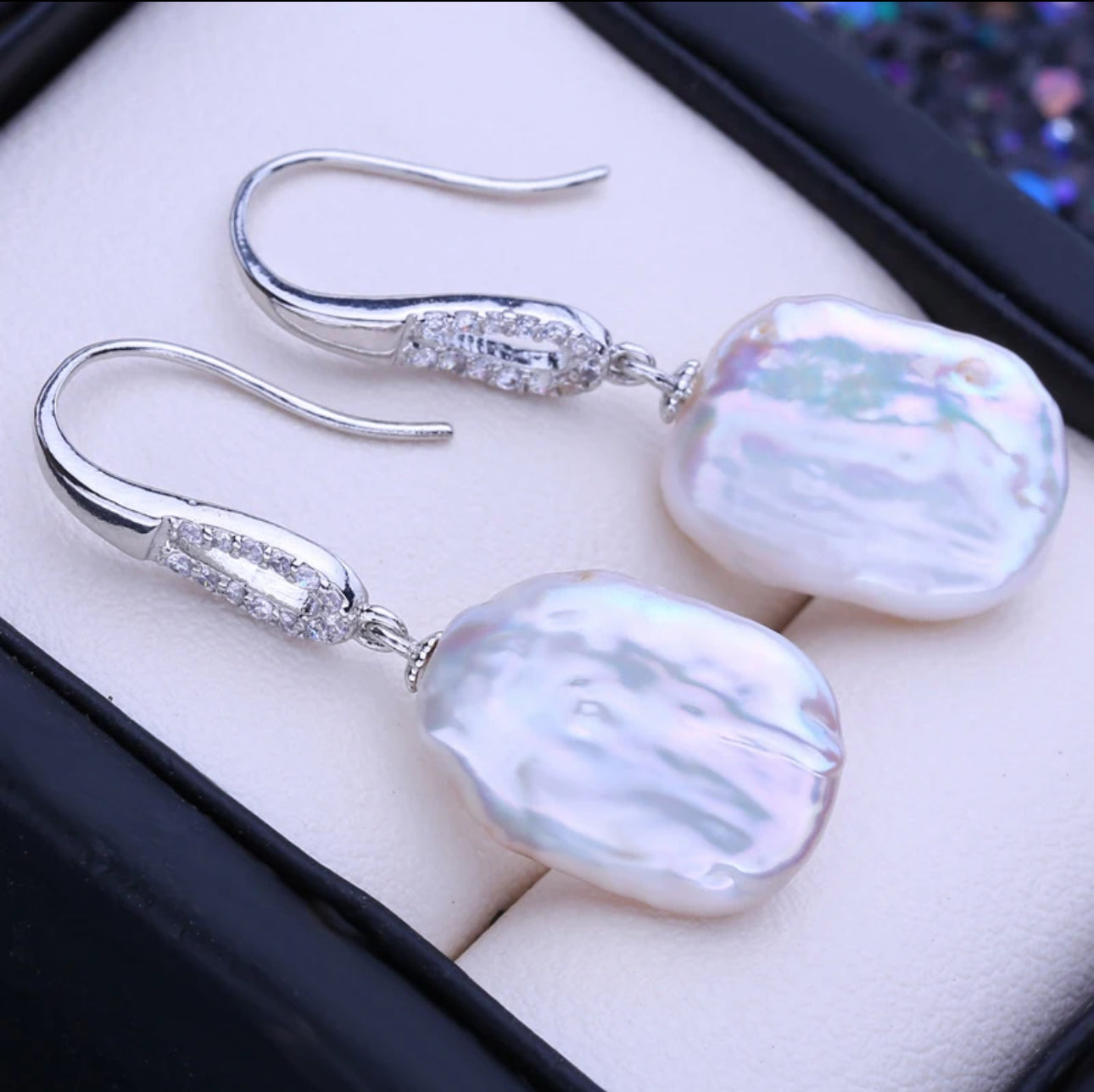 FW Pearl Swan Earrings