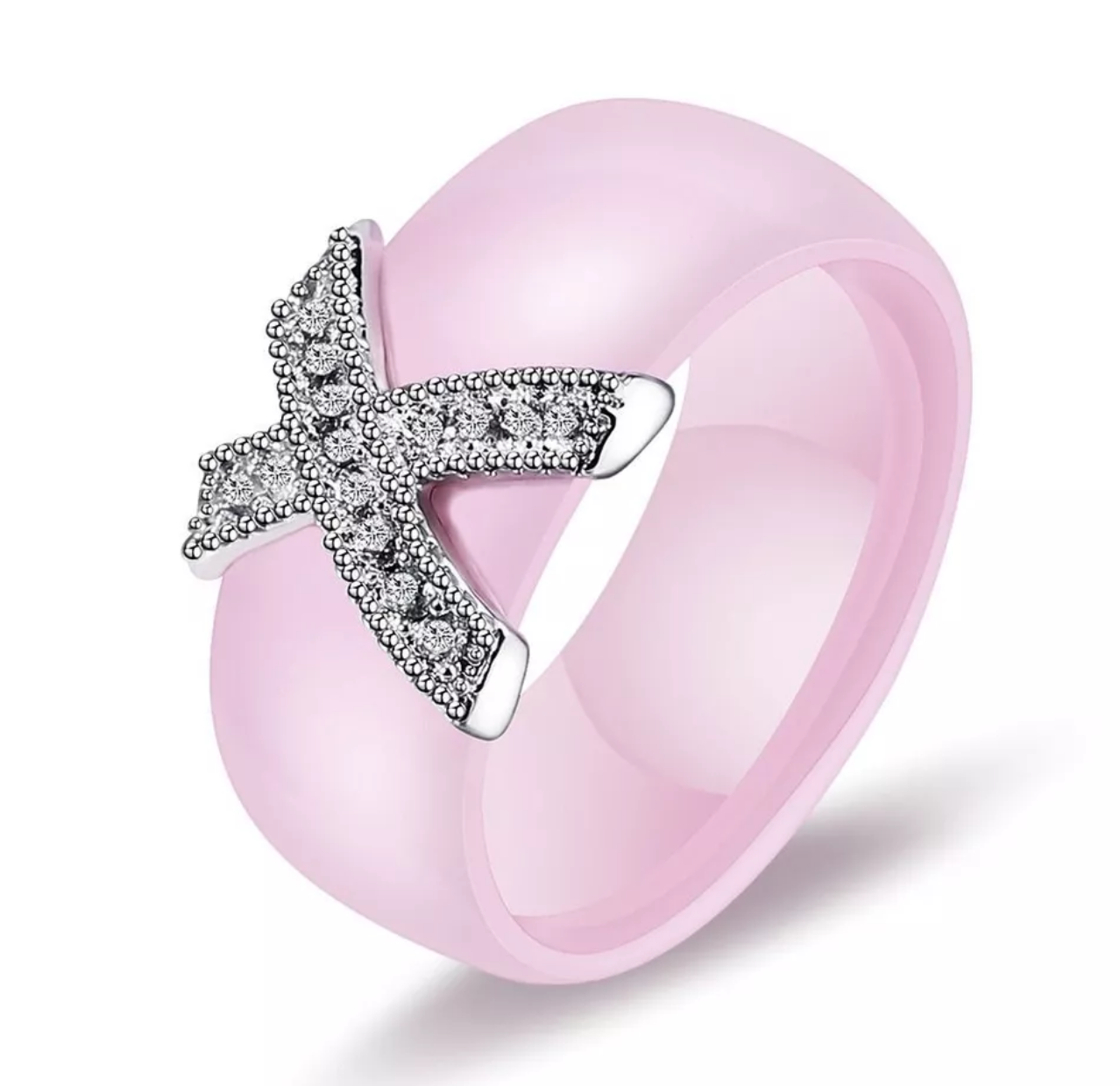 Cross My Heart Ring- Pink