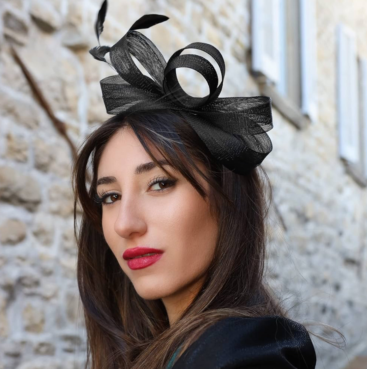 Katherin Fascinator in Navy