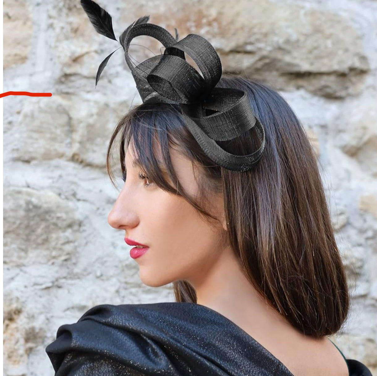 Katherin Fascinator in Navy