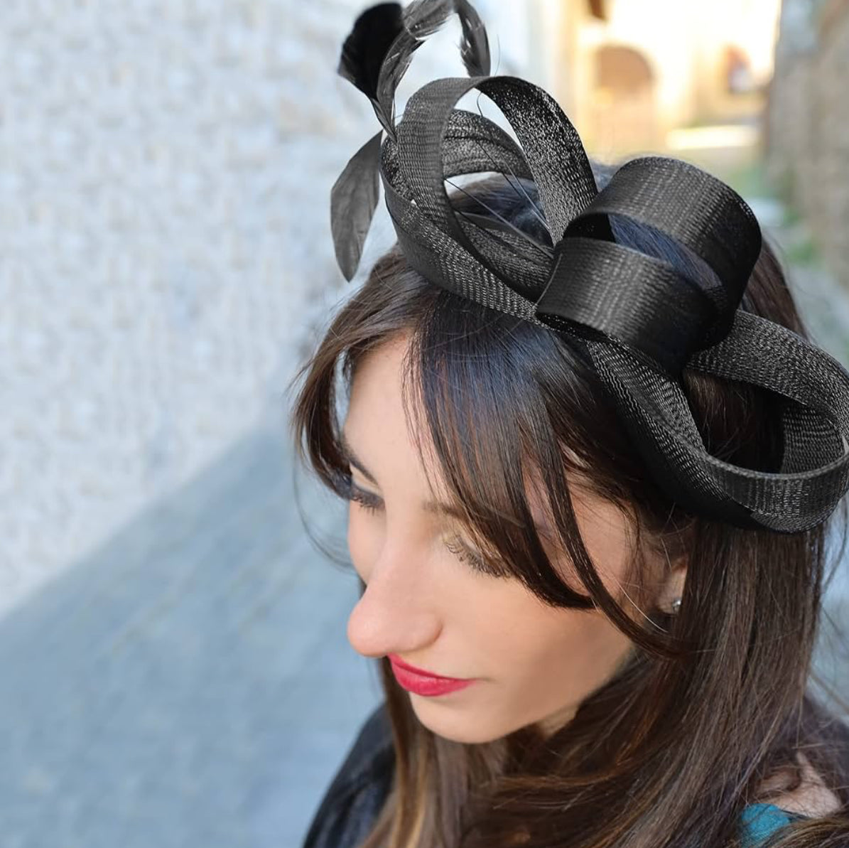 Katherin Fascinator in Navy