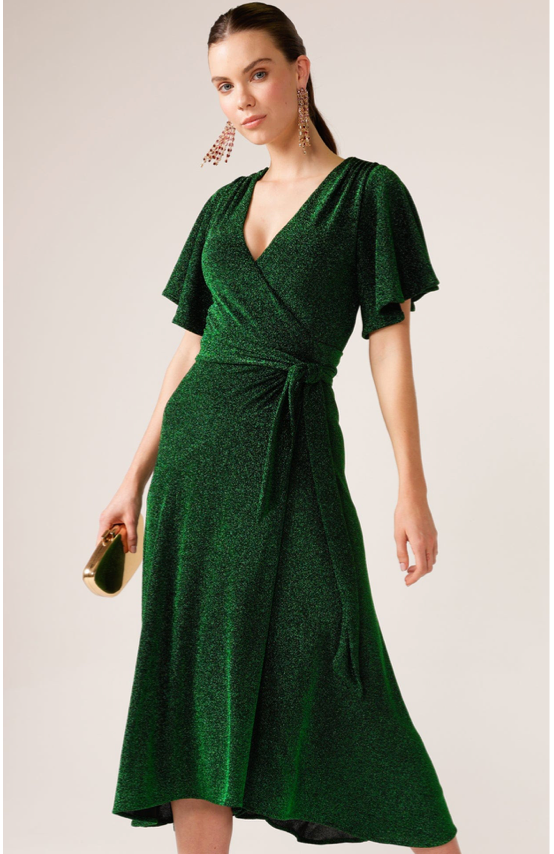 Stargaze Dress in Emerald Sz 18