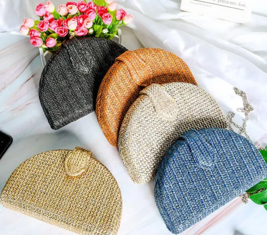 Woven arc Clutch