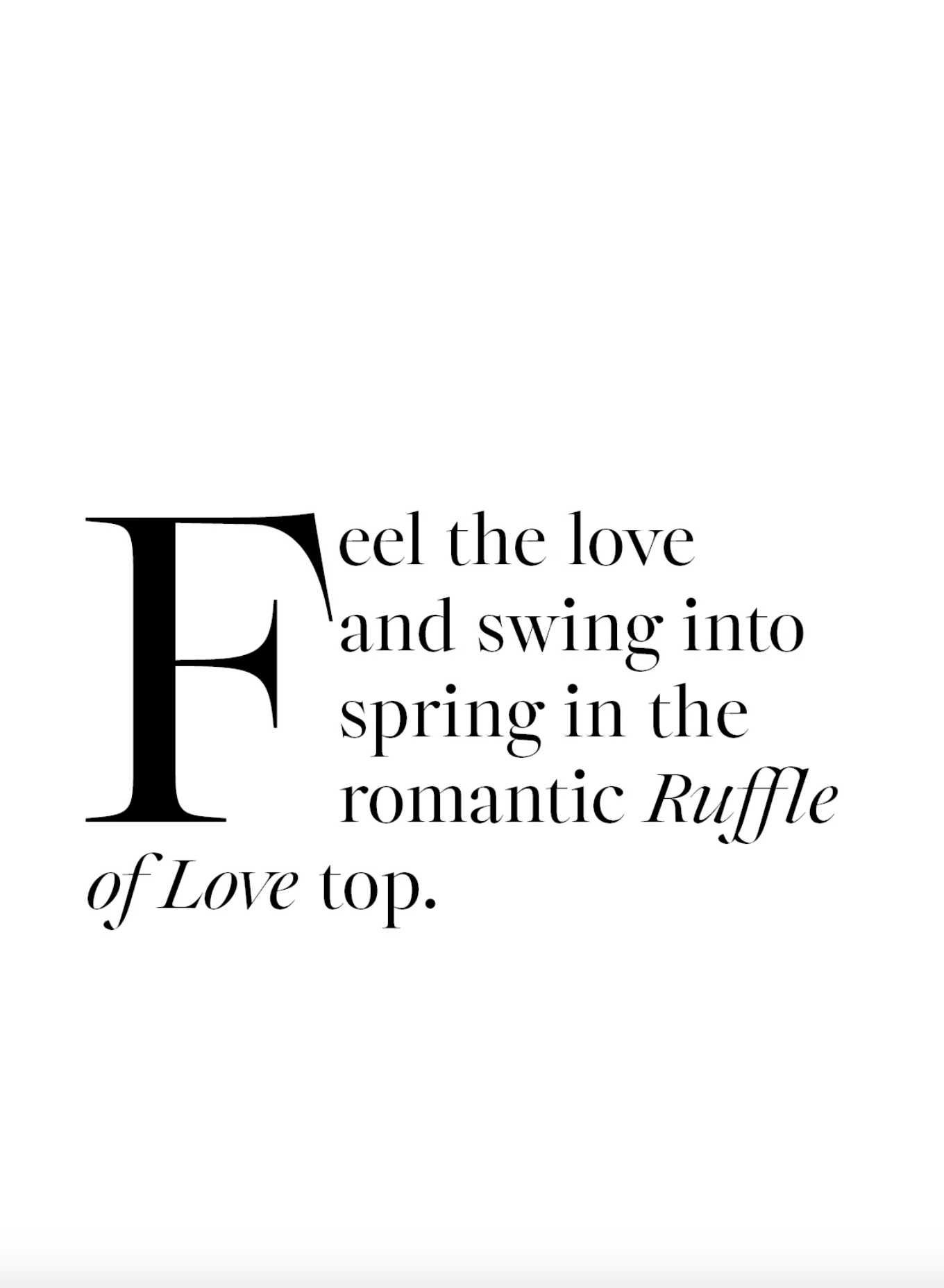 Ruffle of Love Top