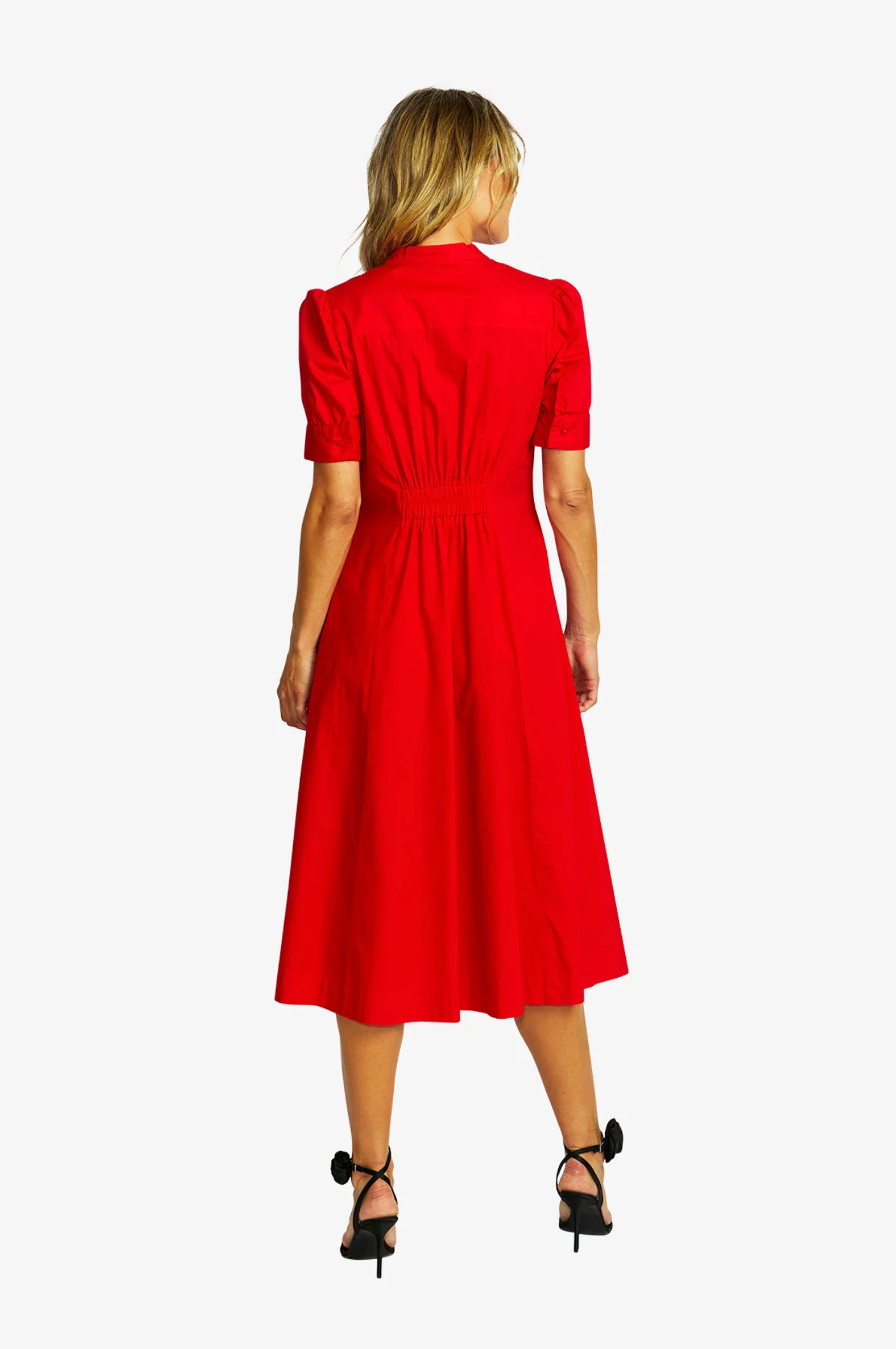 Audrey Rosette Dress Poppy SZ 10