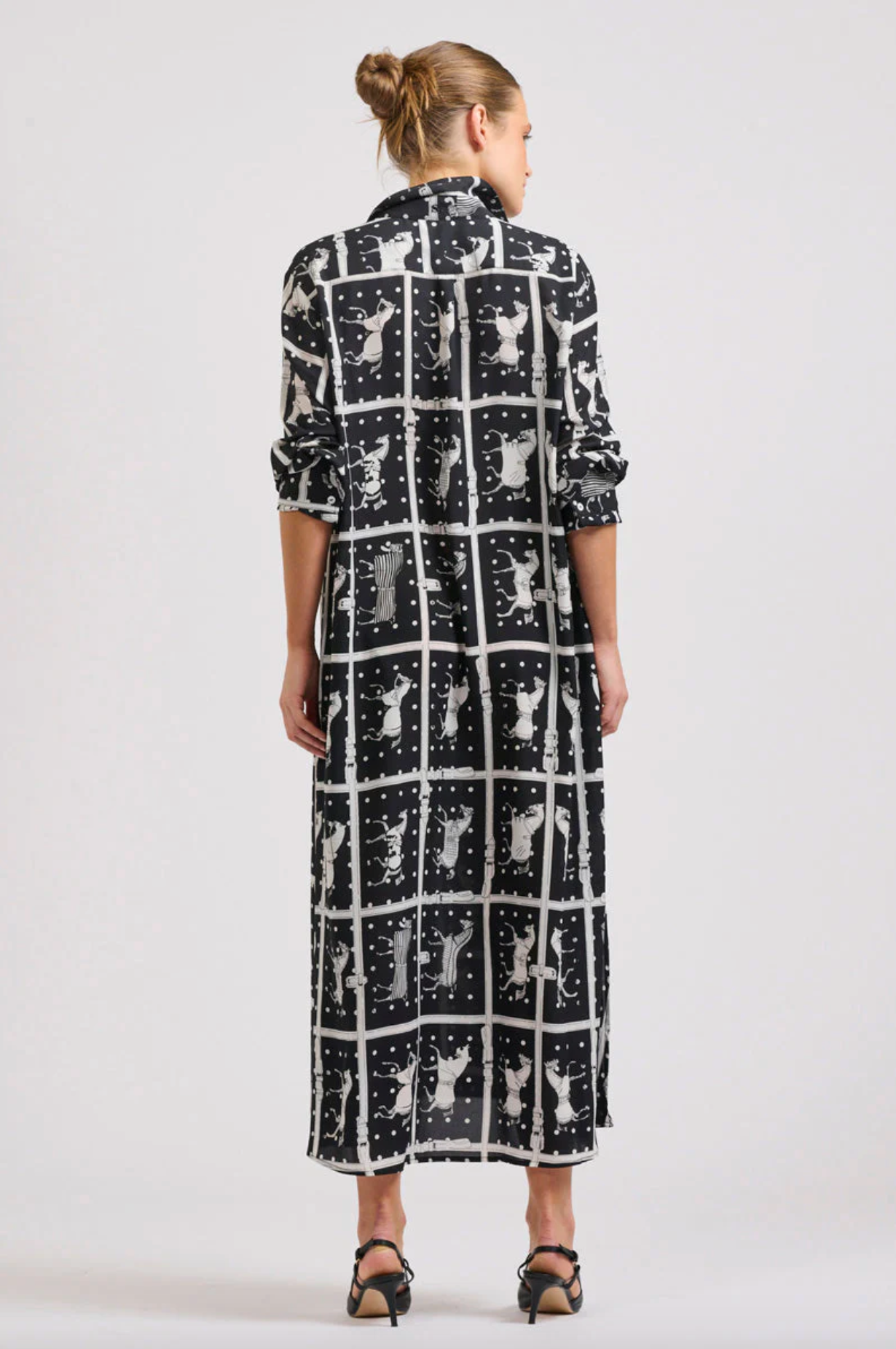 Luna Long Shirtdress- Horse