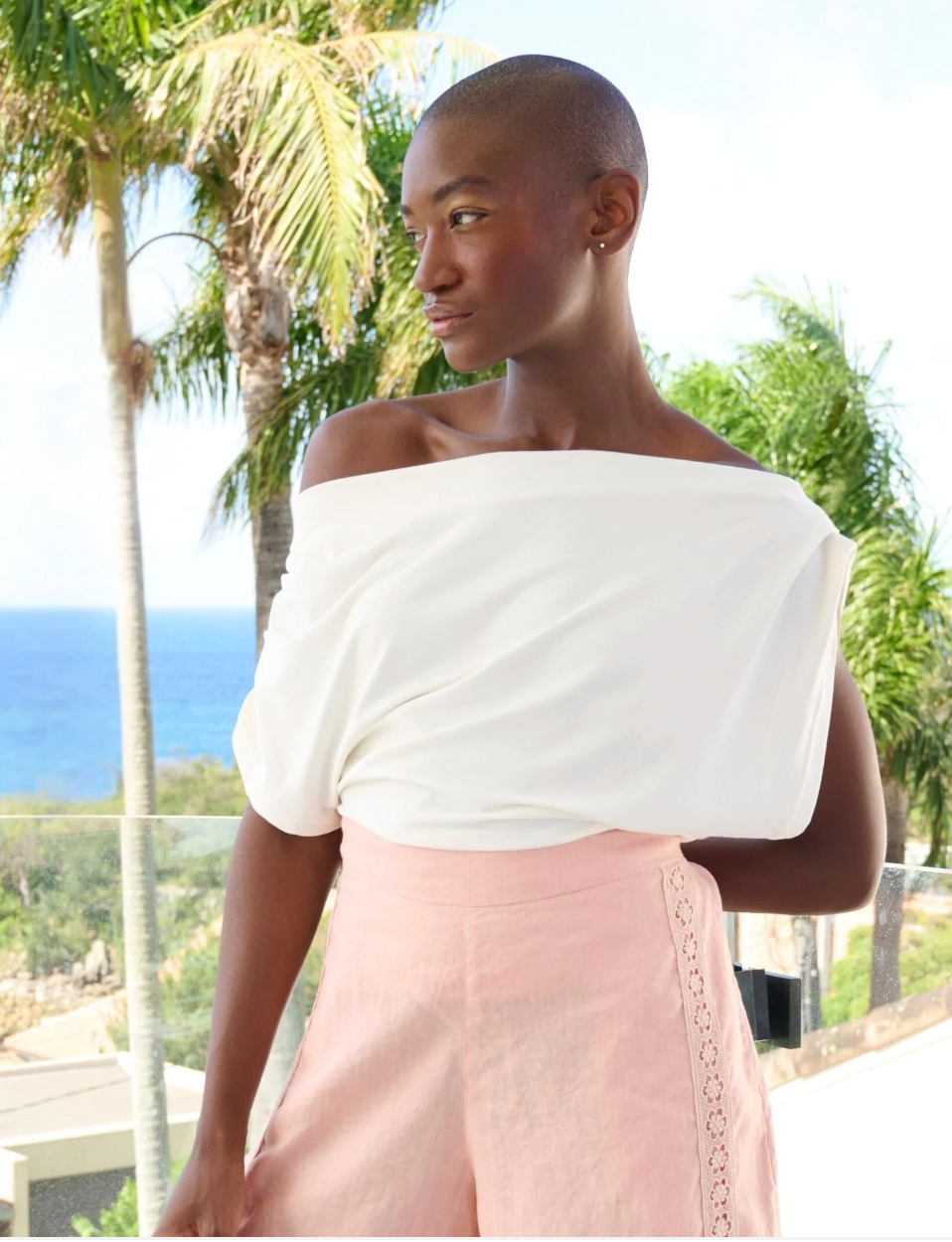 PLEAT TOP  IVORY