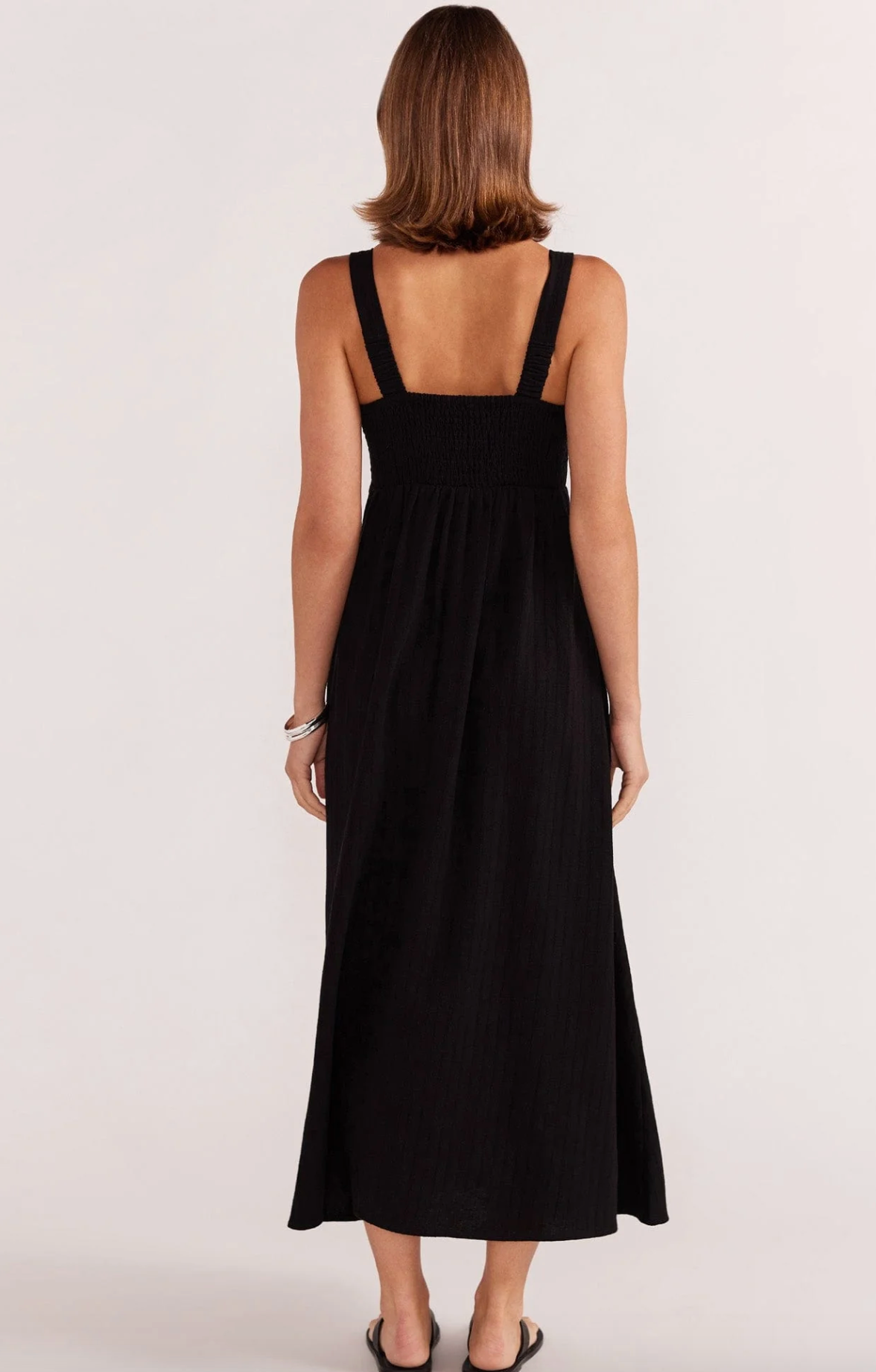 EMBER MIDI DRESS IN BLACK